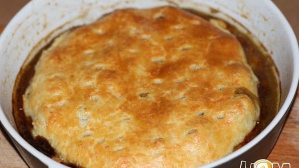 тарт татен с шампиньонами