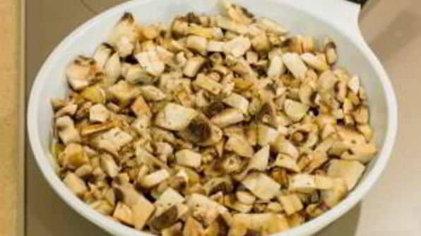 тарты с грибами под сметанно-сырным соусом