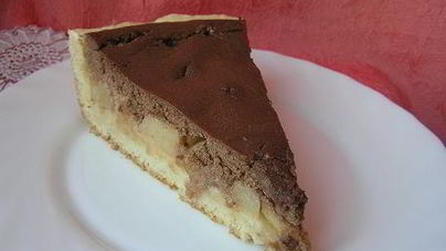 Творожно-шоколадный тарт с дыней