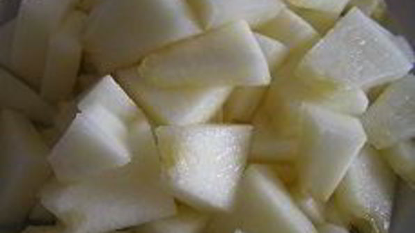 творожно-шоколадный тарт с дыней