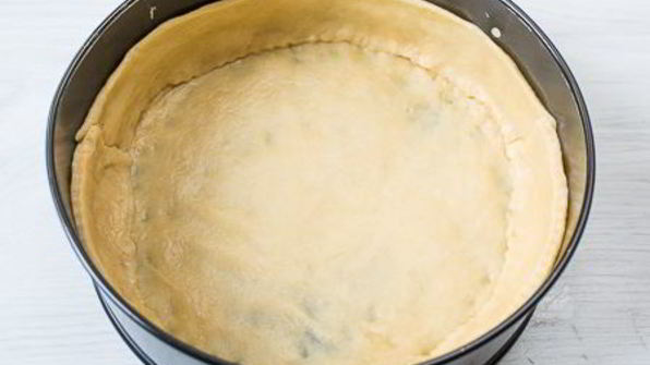 творожный тарт с персиками