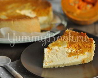 Творожный тарт с тыквой