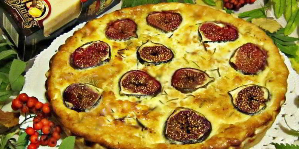 Рецепт закусочный тарт с сыром джюгас и инжиром