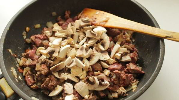 террин куриный с печенью и грибами