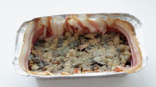 террин с баклажанами и шампиньонами