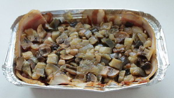 террин с баклажанами и шампиньонами