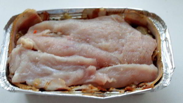 террин с баклажанами и шампиньонами