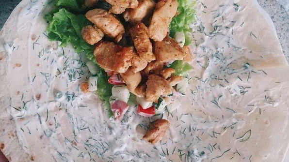 тортилья с курицей