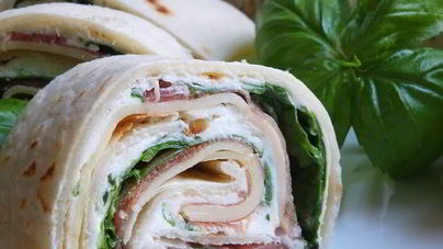 Тортилья с ветчиной и сыром