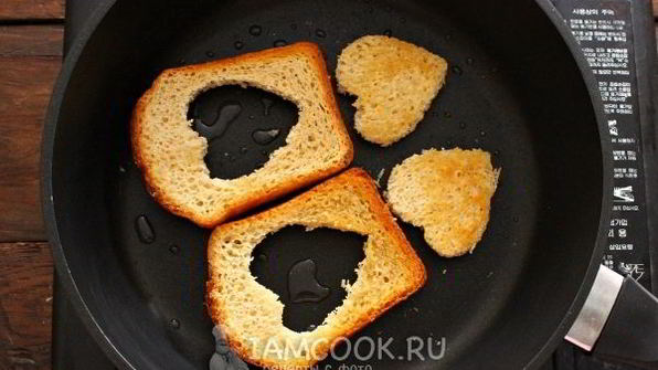 яичница в хлебе