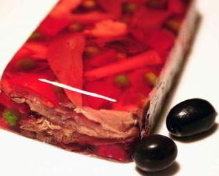 Язык под желе