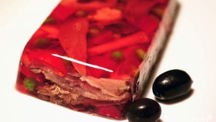 Язык под желе