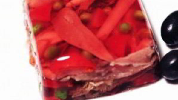 язык под желе