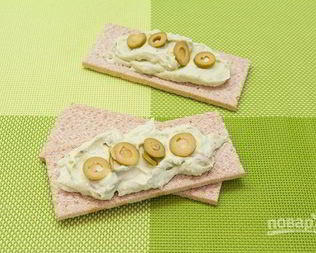 Закуска из авокадо и творога