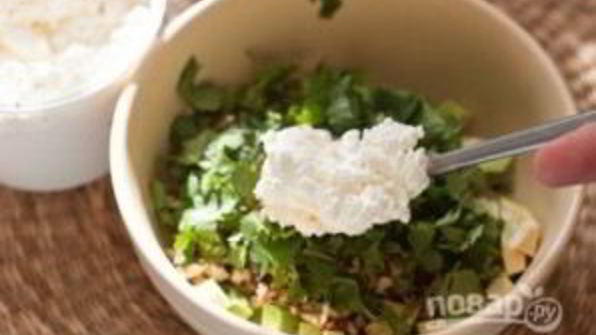 закуска из авокадо и творога