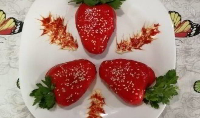 Закуска из зеленого горошка и сельди