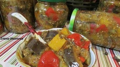 Закуска с баклажанами и тыквой