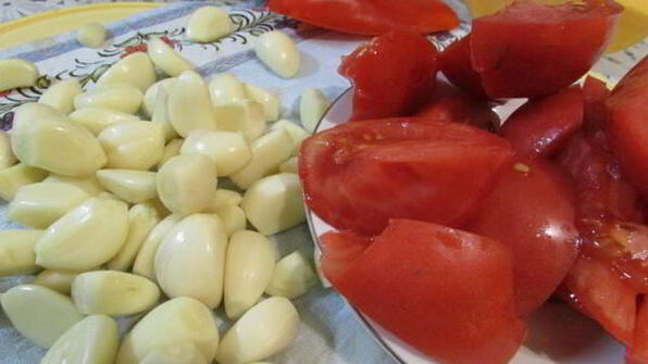 закуска с баклажанами и тыквой