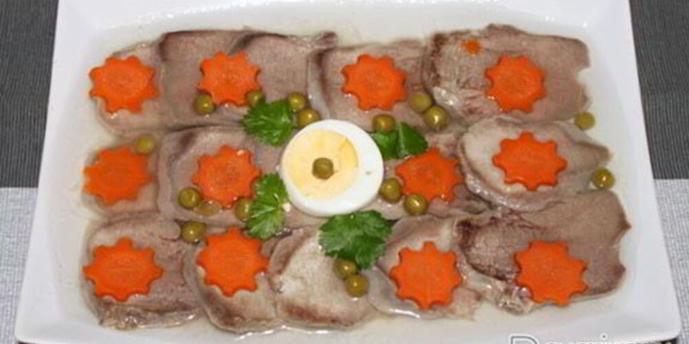 Рецепт заливной язык