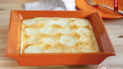 Запеченые творожные клецки