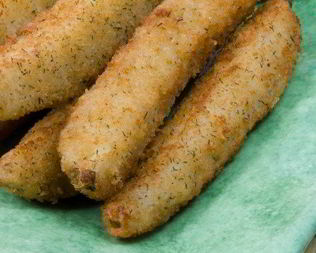 Жареные во фритюре огурцы