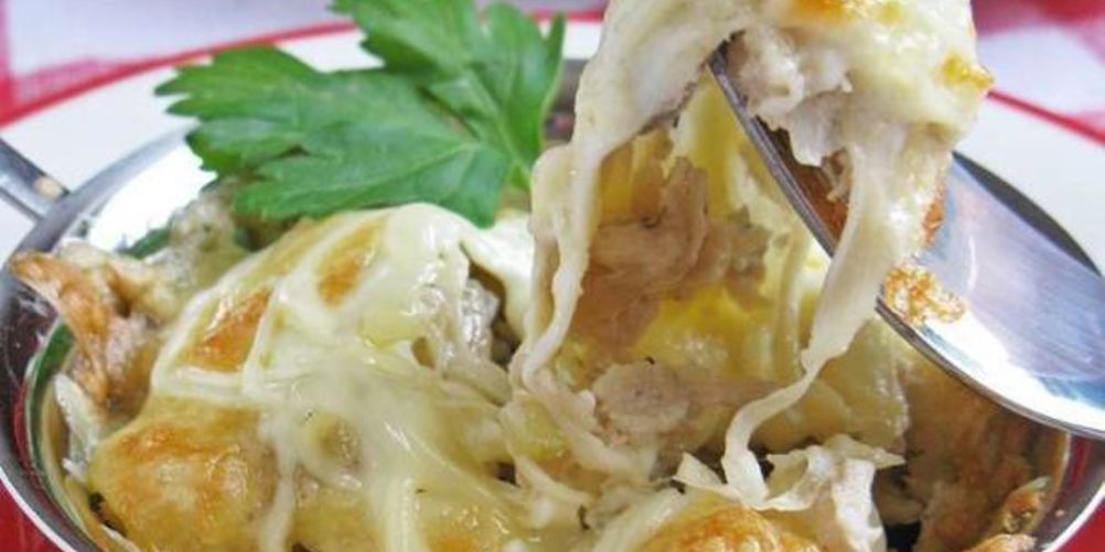 Рецепт жульен с курицей и грибами