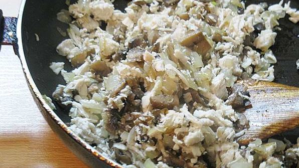 жульен с курицей и грибами